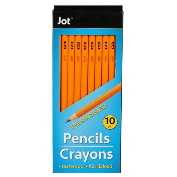 Set of 3- CLY Jot Pre-Sharpened #2 Pencils, 10-ct. Packs Pencils for Students Pencil Sets Sharpened Pencils 10 pack