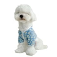 thumbnail image 2 of Camisa para mascotas, suave, transpirable, estampado de flores, cierre de botón a presión, ropa de algodón para cachorros y gatos para primavera y otoño, 2 of 8