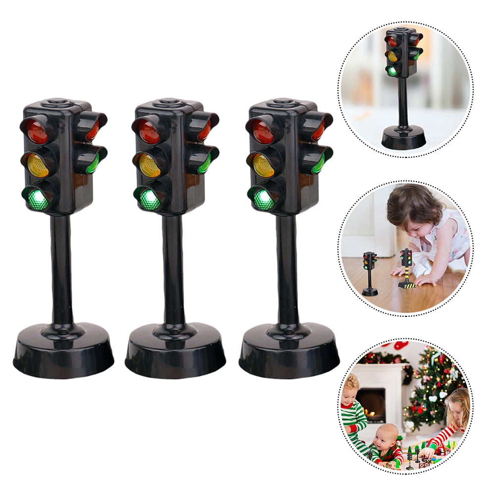 Ontwapening Lima koepel TINKSKY 3pcs Traffic Signals Lamp Toy Traffic Lights Toy Kid Early  Education Playthings - Walmart.com