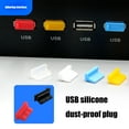 thumbnail image 4 of Soft Silicone USB Cover Dustproof Protectors USB Port Cover Universally Fit Computer Laptop Port Maintenance 10pcs, 4 of 8