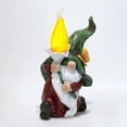 thumbnail image 3 of Garden Gnome with Torch Flame, Garden Gnome Statue, Solar-Powered LED Light, Outdoor Yard Decoration, Gift for Housewarming, Birthday, All Occasions, 3 of 6