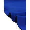thumbnail image 5 of INSPIRE CHIC Work Top for Women's Stand Collar Cap Sleeve Keyhole Back Elegant Business Blouse XS Royal Blue, 5 of 6
