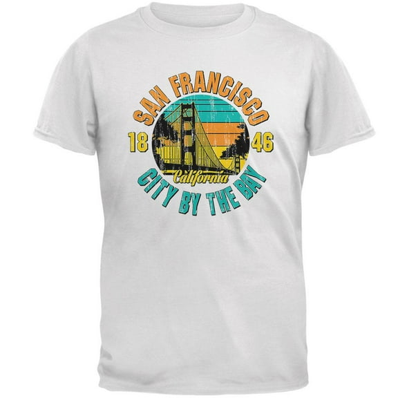Bridge San Francisco California Mens T Shirt White SM