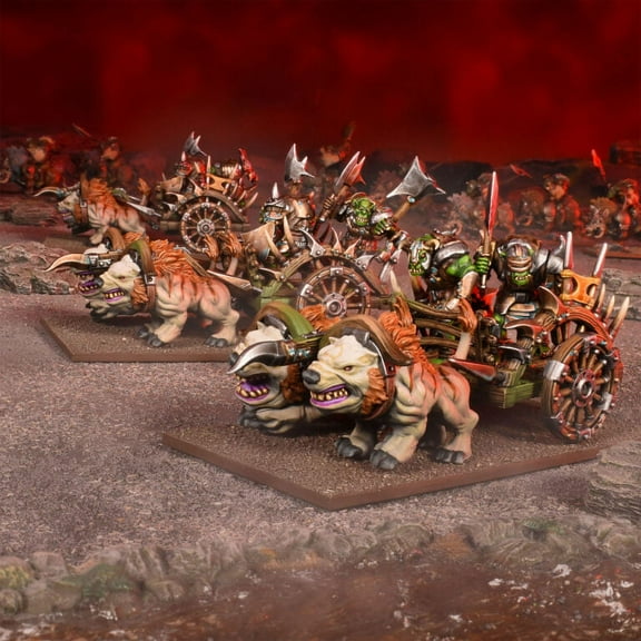 Kings of War Orc Chariot / Fight Wagon Regiment (2022)