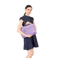 thumbnail image 5 of MOSISO for Macbook Air/Pro 13.3" Laptop Sleeve Briefcase Handbag Water Resistant Polyester Carrying Pouch Zipper Notebook Computer Bag, Light Purple, 5 of 6