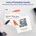 thumbnail image 2 of Avery Printable Business Cards, 2" x 2", Ivory, 120ct, 2 of 8