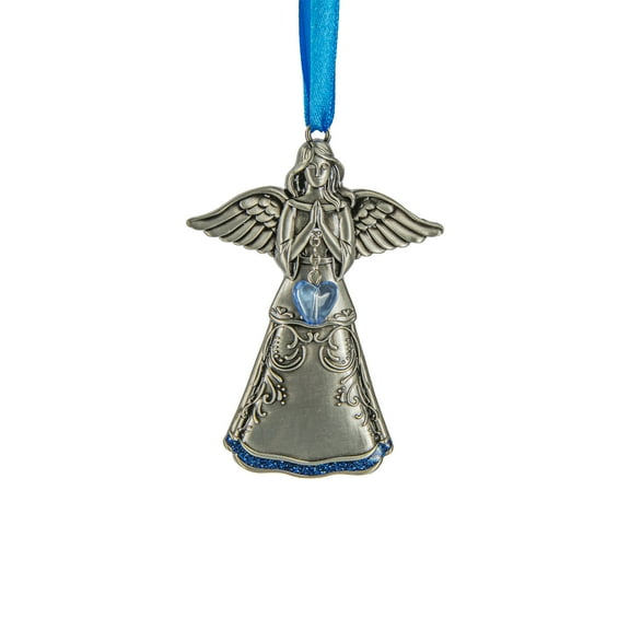 Praying Angel March Birthstone Hanging Ornament
