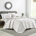 thumbnail image 1 of HGMart Reversible Quilt Coverlet Set - 3 Piece Microfiber Bedspread Lightweight Bed Cover with Two Shams (Erasema, King), 1 of 5