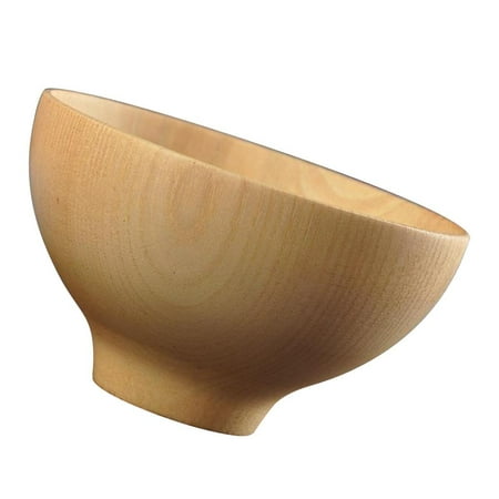

Solid Wood Bowl for Rice Soup Dip Salad Dessert Cereal Decoration Kids Wooden Bowls 11.6cm Diameter