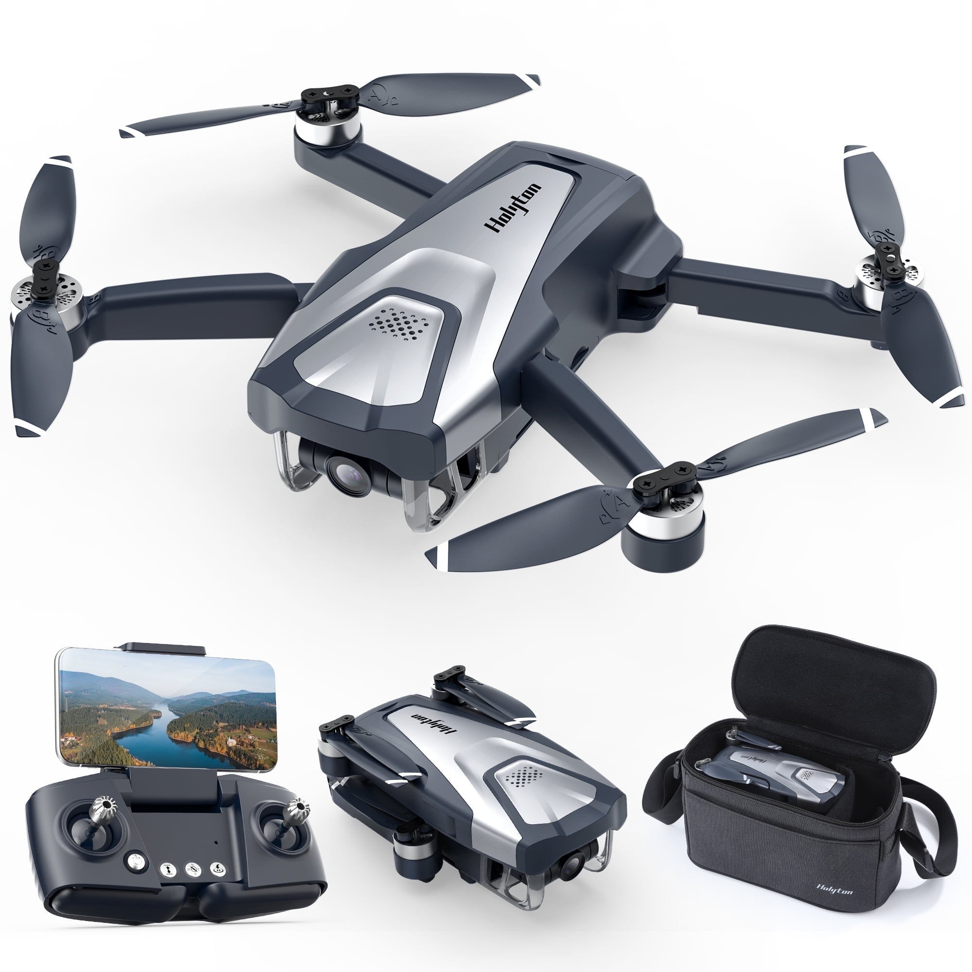 TEEROK T18S 4K GPS Drone With Camera - 5G FPV, 50 Min Flight, Brushless Motor, Under 250g, Foldable For Adults