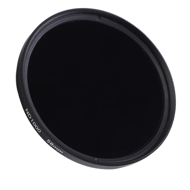 Filtros ND 1000 Filtros de fotografía profesional de densidad neutra 1000 para lentes de cámaras digitales de 58 mm