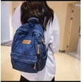 thumbnail image 4 of Mochila Sanmu Denim de estilo casual de piel sintética azul a la moda, 4 of 4