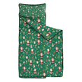 thumbnail image 2 of Green Christmas Santa and Icon Pattern Toddler Nap Mats for Kids Preschool,50"x20" Sleeping Mat Bag or Kids,Toddler Sleeping Bag,Toddler Nap Mat or Daycare, 2 of 6