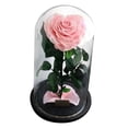 thumbnail image 3 of Tapa de cristal rosa en forma de corazón con caja de regalo rosa Rosado, 3 of 9