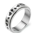 thumbnail image 1 of PENGXIANG Stainless Steel Love Ruyi Pattern Sun Moon Star Rotating Ring-6MM, 1 of 5