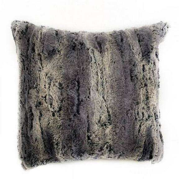 Blue Soft Plush Animal Faux Fur Luxury Throw Pillow - 12 x 20 in.