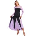thumbnail image 3 of Sxiwei Womens Sea Witch Long Sleeve Sweetheart Maxi Dress Halloween Mermaid Cosplay Costumes Black XXL, 3 of 8