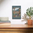thumbnail image 2 of Juneau, Alaska, Alaska Totem Poles, Contour Birch Wood Wall Sign (6x9 Rustic Home Decor, Ready to Hang Art), 2 of 5