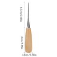 thumbnail image 3 of Solid Wood Handle Awl For Shoemaking Leather Crafting And Projects With Ground Tip 5, 3 of 5