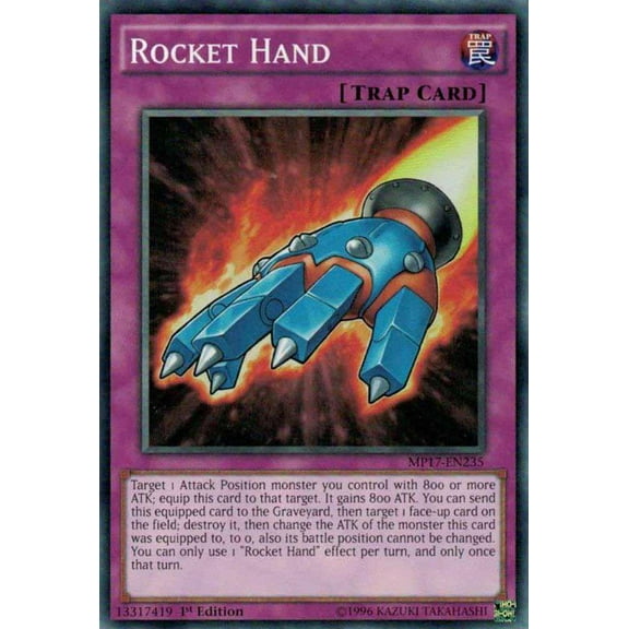 YuGiOh 2017 Mega-Tin Mega Pack Common Rocket Hand MP17-EN235