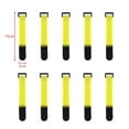 thumbnail image 1 of 10Pcs Reusable Hook Loop Nylon Straps Reverse Colored Fastening Tape Self Adhesive Cable Ties Wrap Bundle Fixed Ties T-Shaped yellow 30x2cm, 1 of 6