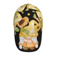 thumbnail image 2 of Kdxio Unisex Sunflower Gnomes 3 Pattern Baseball Cap Unisex Washed Classic Adjustable Hat, 2 of 5