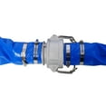 thumbnail image 6 of CZBZ 3"X 100FT Pool Backwash Hose, Heavy Duty Reinforced Blue PVC Lay Flat Water Discharge Pump Hoses For Swimming Drain Pools and Clean Filters, with Aluminum Camlock C and E Fittings, 6 of 8
