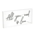 thumbnail image 5 of All You Need Is Love 23.63" X 11.75" Contemporary Glam Acrylic Box USB Operated LED Neon Light, Pink, 5 of 7