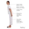 thumbnail image 3 of MeMoi Women's Notch Collar Capri Cotton Blend Pajama Set - Womens - Female, XL, White, 3 of 12
