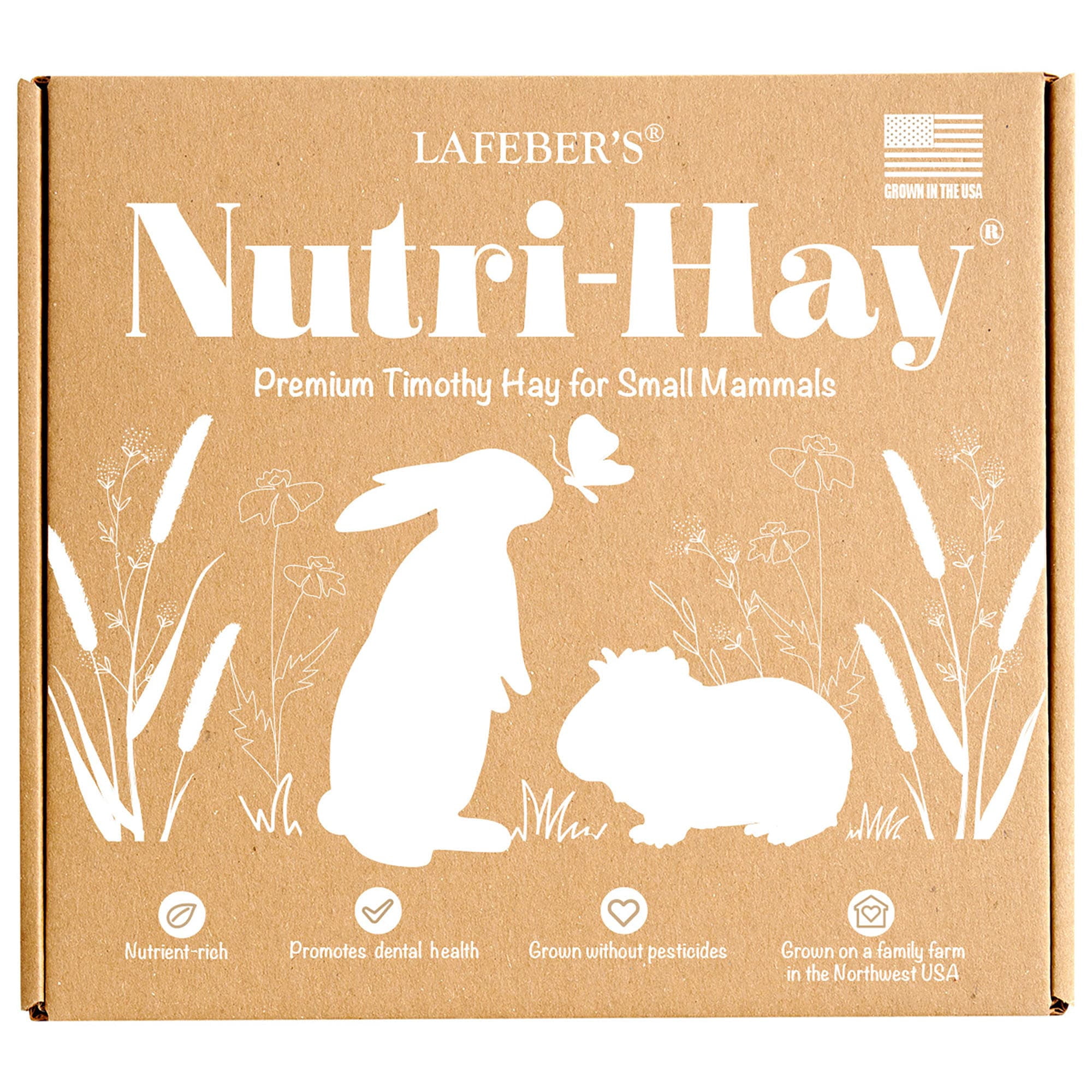 Lafeber's Nutri-Hay Western Timothy Hay for Rabbits and Guinea Pigs, 2.5 lbs.