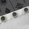 thumbnail image 4 of Feelyou Retro Moon Curtains Pack of 2 (42x84 Each), Black Boho Aztec Curtains Blackout, 4 of 6