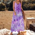 thumbnail image 2 of Colorful Swirls Tie-dye Design Sleeveless Dress Woman Fashion Long Dresses Women's Summer Suit Dress 2025, 2 of 7
