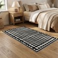 thumbnail image 2 of ODIKA Geometric Contemporary Abstract Arch Checkered Border Mid Century for Dining Room, Under Table, Home Office, Non-Slip Chair-Friendly, 2 of 7