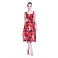 thumbnail image 1 of Robe Débardeur Élastique Hawaïenne pour Femmes Rouge Coucher de Soleil, 1 of 4