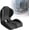 Black, variant on Seat Cushion and Backrest, Memory Foam L-Shaped Lumbar Support with Hollow Tailbone Vent – Non-Slip, Washable Cover for Office & Car