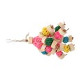 thumbnail image 4 of Chewing  Chewing Toy Colorful Safe Relieve Anxiety Hanging  Sepak Takraw Toy for Birds Parrots, 4 of 8