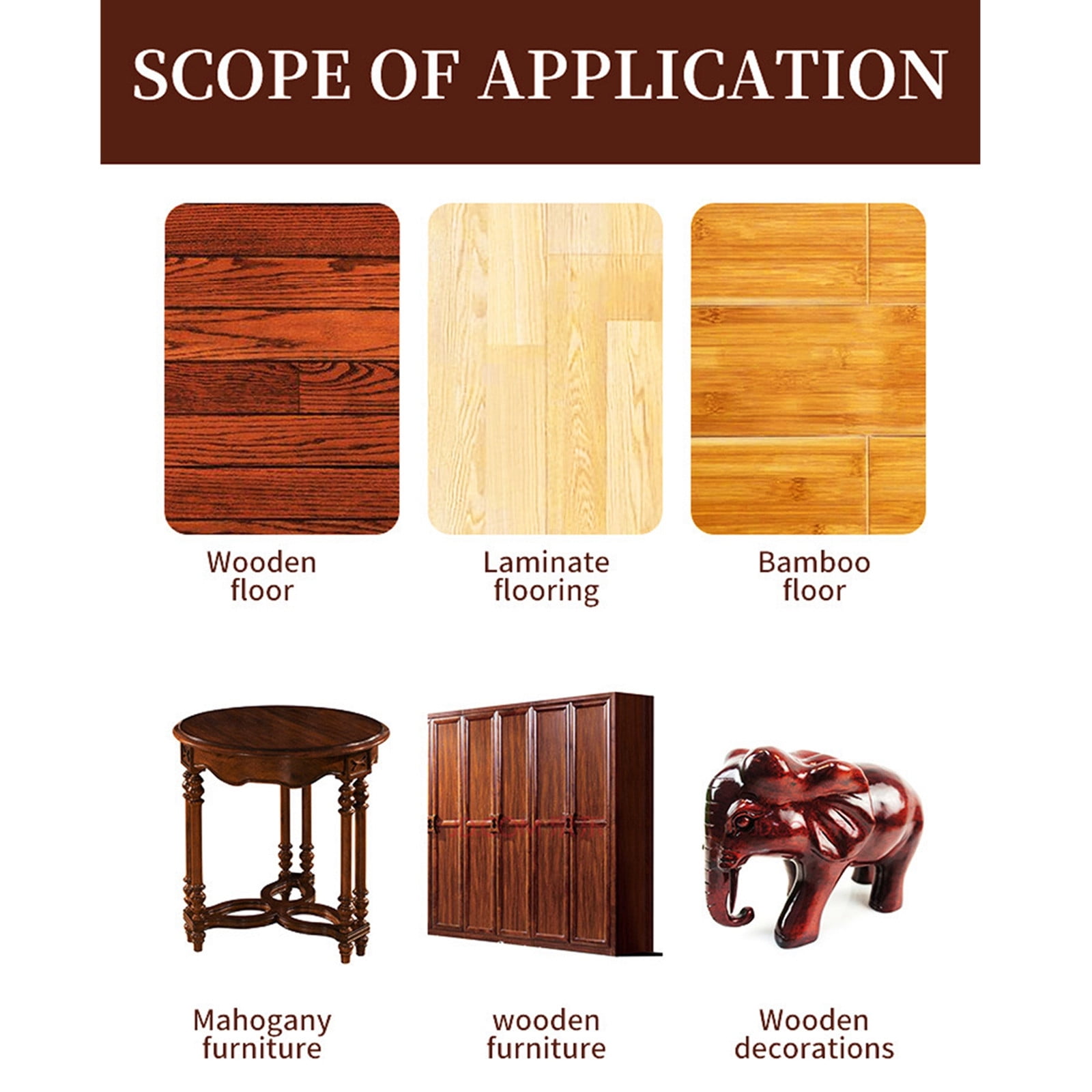 Furniture Wax for Wood, Floor Wax for Wood Floors, Beeswax Blocks Paste Wax, Wood Floor Polish for Hardwood Floors, Waterproof Protection with Sponges 5 Pack Set