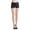 Black, variant on Women Fold Over Mini Shorts Leather Stage Leather Shorts High Rise Stretchy Yoga Rollover Shorts Slim Fit Cute Lounge Shorts Micro Bottoms White,M