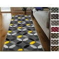 thumbnail image 2 of Handcraft Rugs-Yellow/Grey/Silver/Black/Dimond Pattern Area Rug Modern Contemporary Geometric Design, 2 of 4
