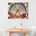 thumbnail image 2 of Orinice Ferris Wheel Bokeh Lights Fine Art Aesthetic Poster & Print Wall Painting for Classroom Kitchen Office Farmhouse Bathroom Room Decor Pictures Wall Art Painting Canvas, 2 of 6