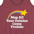 thumbnail image 3 of Instant Message - May All Your Delulus Come Trululu - Women's Racerback Tank Top, 3 of 6