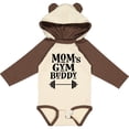 thumbnail image 3 of Inktastic Mom's Gym Buddy Fitness Workout Boys or Girls Long Sleeve Baby Bodysuit, 3 of 5