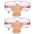 thumbnail image 1 of KAKOWELY gafas de nariz de cerdo, divertidas gafas de cosplay, gafas creativas para fiestas, suministros para fiestas (rosa), 1 of 4