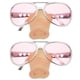 thumbnail image 1 of FELTECHELECTR 2 gafas de nariz de cerdo, divertidas y creativas, para cosplay, decoración de fiestas (rosa), 1 of 3