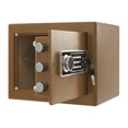 thumbnail image 5 of Brown Digital Home Safe with Alarm & Key,Steel Security Box for Cash, Jewelry, Documents,Small Safe Box, 5 of 17