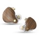thumbnail image 1 of Audífonos con cable de grano de madera con auriculares de micrófono para tarjetas de sonido (marrón), 1 of 6