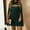 A134 Green, variant on Women's Elegant Bodycon Mini Party Dress High Neck Cutout Front Sparkly Sequin Detail Sheer Cape Sleeve Cocktail Dress Form Fitting Night Out Clubwear Evening Gown