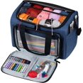 thumbnail image 1 of Bolsa de tejer, bolsa de almacenamiento de hilo de tejer de gran capacidad, bolsa para hilo de ganchillo, agujas de tejer y otros accesorios - Bolsa azul para almacenamiento de hilo TUNC Sencillez, 1 of 5