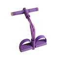 thumbnail image 3 of Banda de resistencia para pedales, extractor de tobillo portátil para estirar piernas y abdomen. violeta, 3 of 8