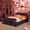 Black+Red + Queen, variant on Queen Size Cyberpunk Gaming Bed with Hydraulic Storage,Black+Grey